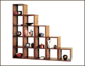 Cube Shaped Wooden Display Unit